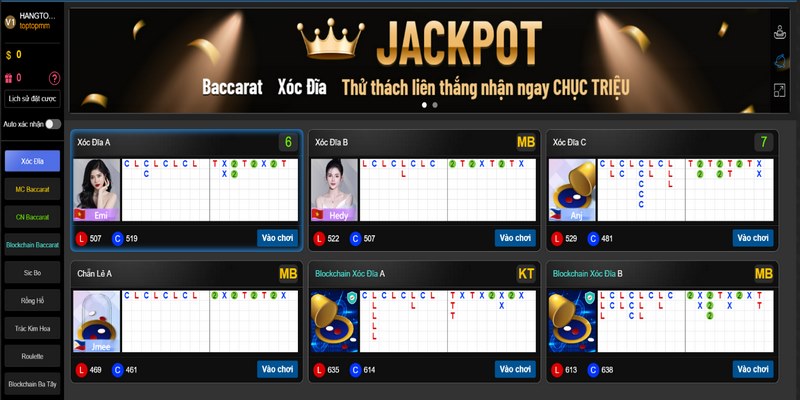 Live Casino tại Thabet88 mang đến đa dạng với nhiều tựa game cá cược